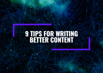 Feature Image - tips for writing better content