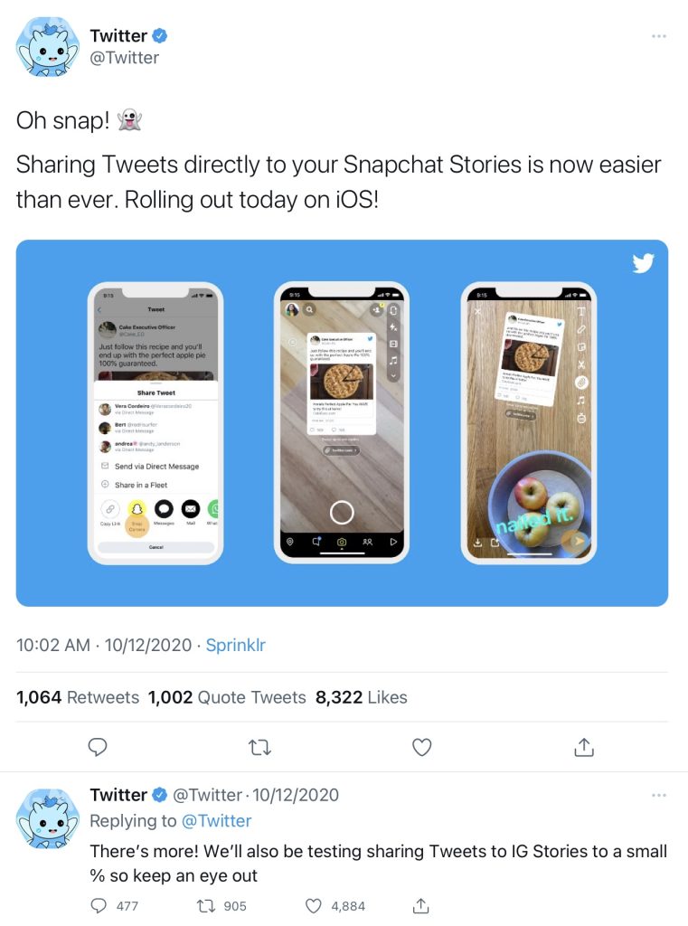 Twitter can only cater up to 280 characters per tweet